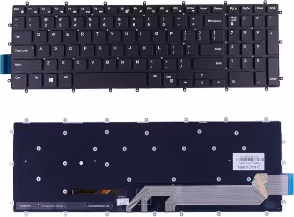 Dell Klaviatuur G5 5587 5590 G3 3379 G7 7790 US Backlight