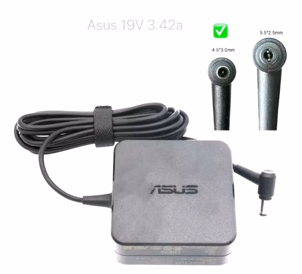 Asus sülearvuti laadija 19V 3.42A 65W (4.5×3.0)