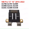 MacBook Pro 13" 15" A1989 A1990 A2141 A2159 A2251 A2289 A2338 USB-C Laadimispesa Charging Port