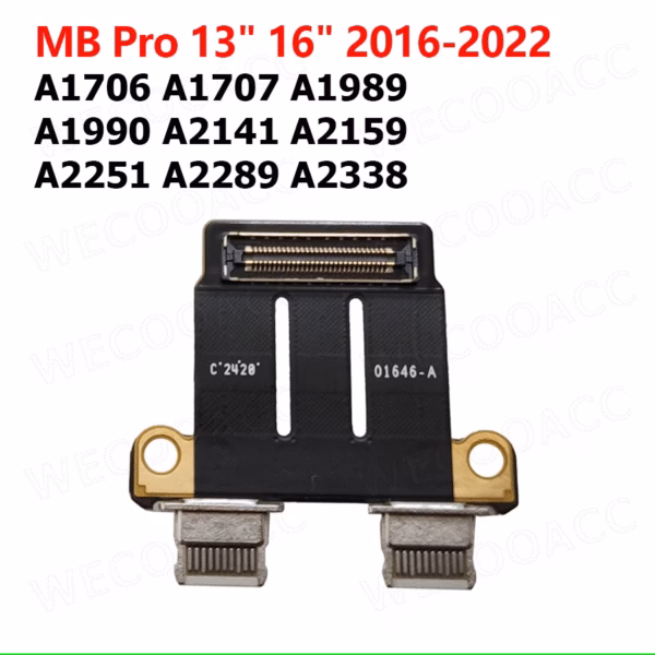 MacBook Pro 13" 15" A1989 A1990 A2141 A2159 A2251 A2289 A2338 USB-C Laadimispesa Charging Port