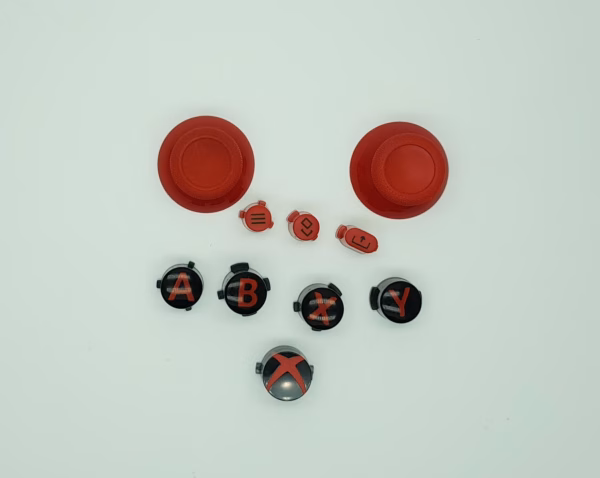 Xbox Series X/S Controller Buttons + CAPS RED *refurb*