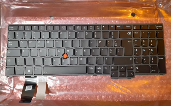 Lenovo Thinkpad P16V Gen 1, T16 Gen 2, L15 Gen 4 Keyboard/Klaviatuur FR QWERTY Backlight