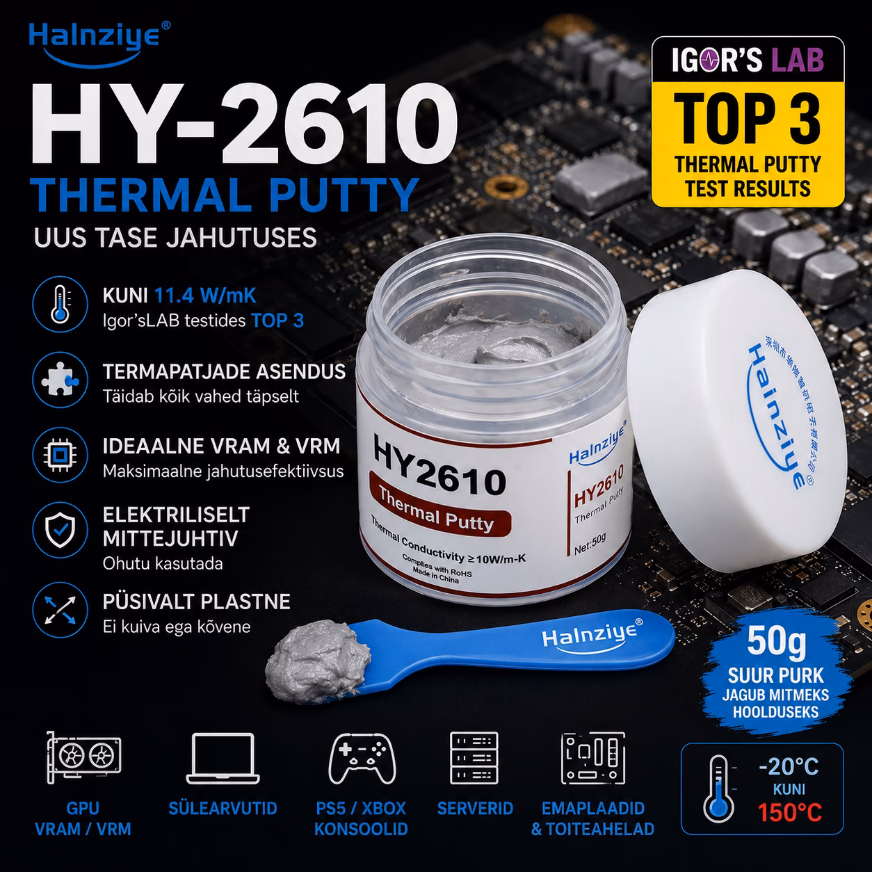Halnziye HY-2610 Thermal putty