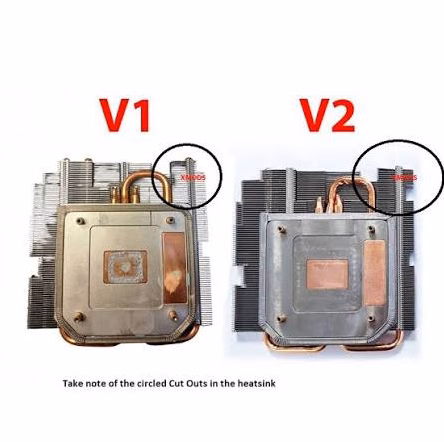 Xbox Series S Heatsink V1 V2